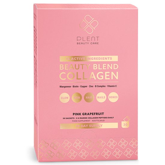 Plent Beauty Blend Collagen Pink Grapefruit Box (30 breve)