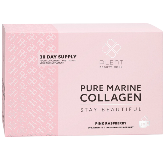 Plent Pure Marine Collagen Pink Raspberry Sticks (30 stk)