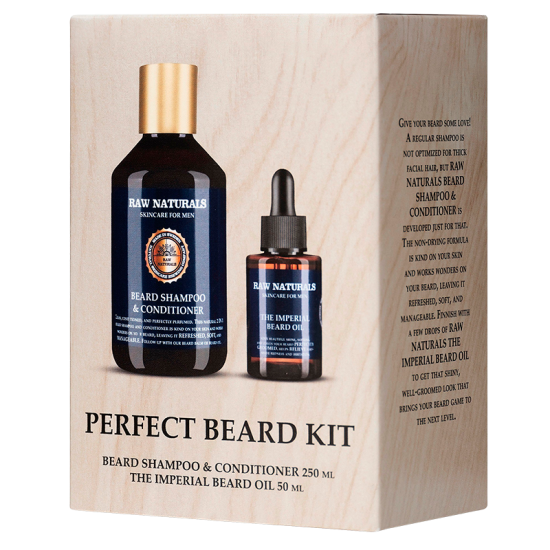 Raw Naturals Beard Kit For Men (1 sæt)