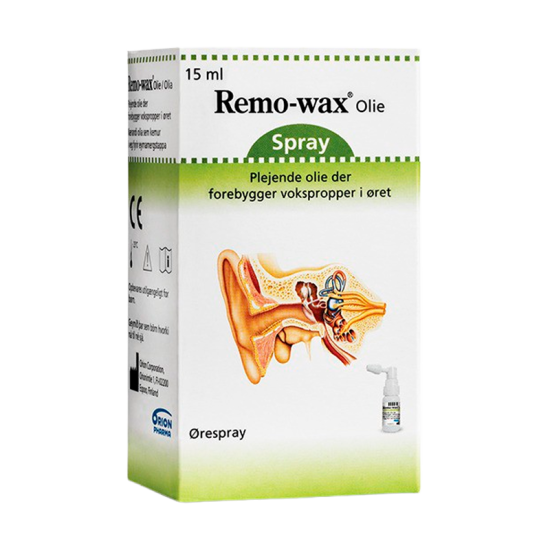 Remo-wax Olie Ørespray (15 ml)