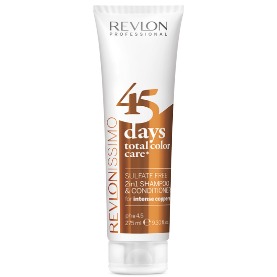 Revlon 45 Days 2in1 Shampoo & Conditioner Copper 275 ml.