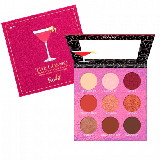 RUDE Cosmetics Cocktail Party 9 Eyeshadow Palette The Cosmo (1 stk)