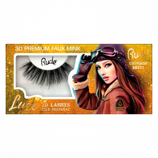 RUDE Cosmetics Luxe 3D Lashes Premium Faux Mink Courage (1 stk)