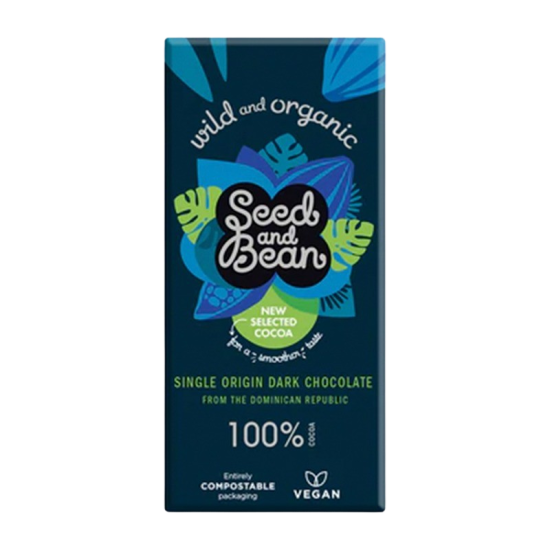 Seed & Bean 100% Mørk Chokolade (75 g)