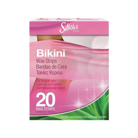silkia bikini wax strips 20 stk