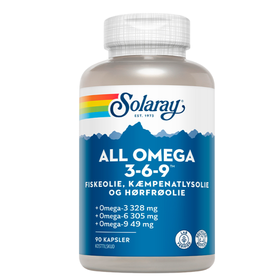 Solaray All Omega 3-6-9 (90 kapsler)