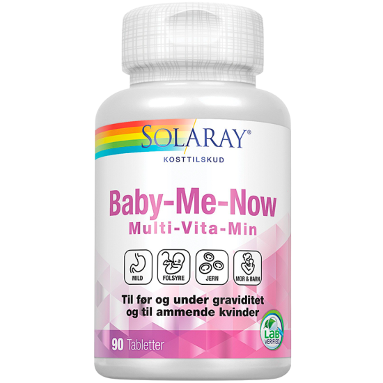 Solaray Baby-Me-Now Multi-Vitamin 90 tabletter.