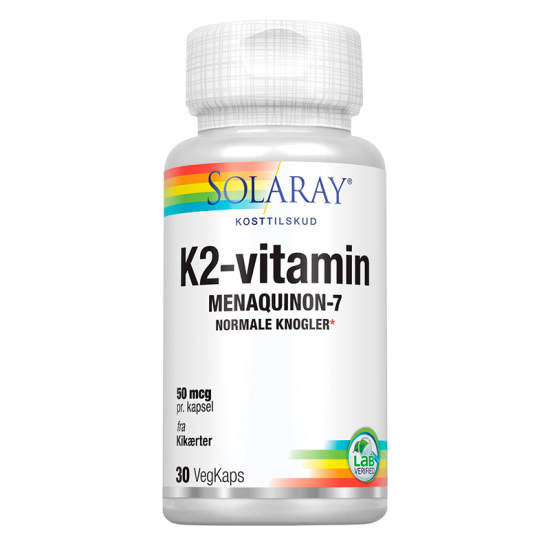 Solaray K2-vitamin 50 mcg (30 kap)
