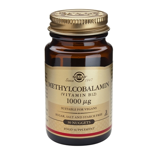 Solgar B12 vitamin 1000ug Methylcobalamin (30 tab)