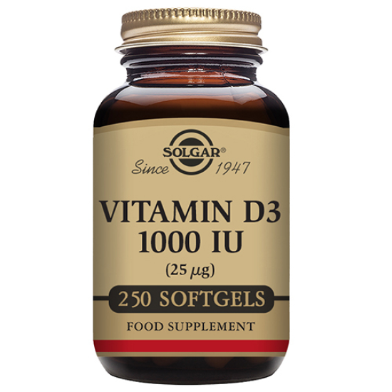 Solgar Vitamin D3 25 ug (250 kaps)