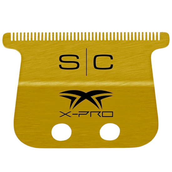StyleCraft Replacement Fixed Gold Titanium X-Pro Wide Hair Trimmer Blade (1 stk)