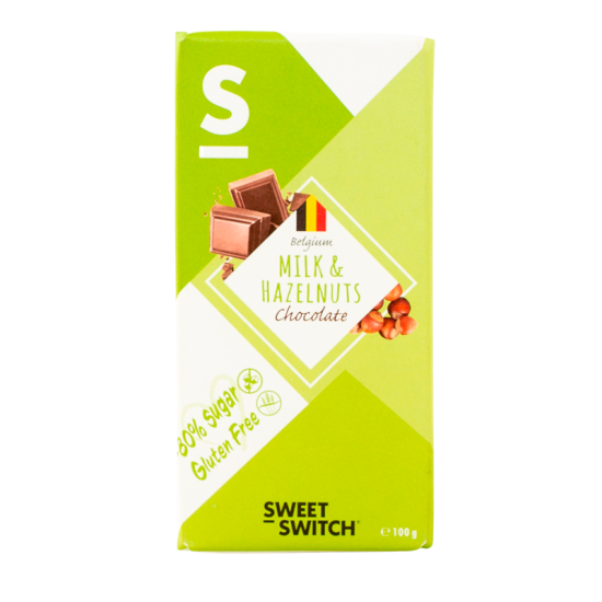 Sweet Switch Mælkechokolade Med Nødder Sukkerreduceret (100 g)