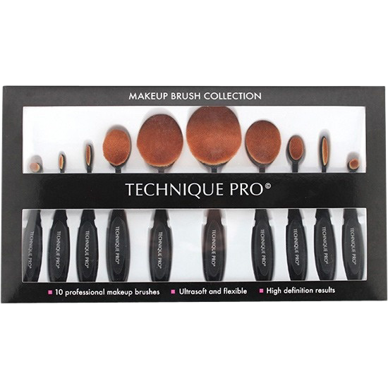 technique pro makeup brush collection 10 stk.