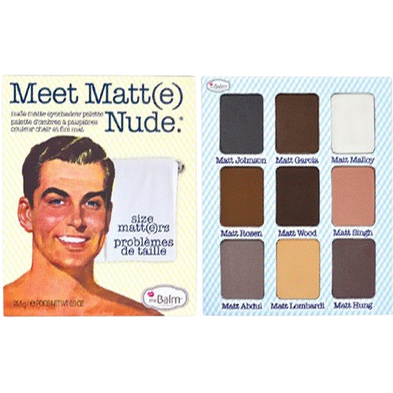 the balm meet matt(e) nude 9 shades 25.5 g.