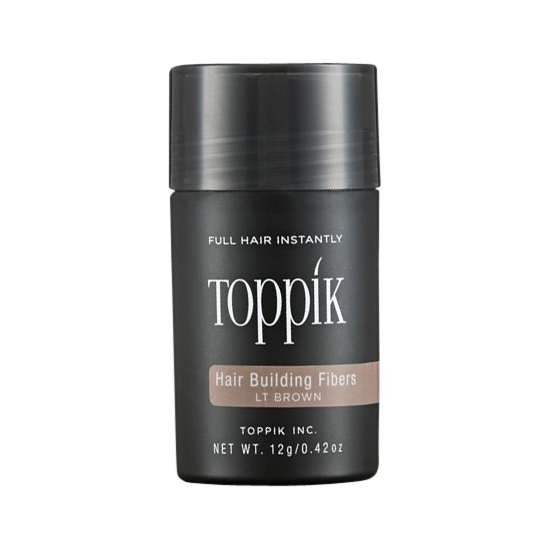 toppik hair building fibers light brown 12 g.