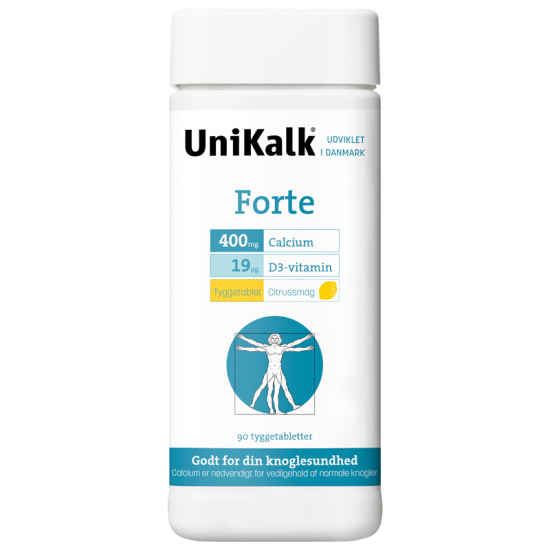 UniKalk Forte (90 tyggetabletter)