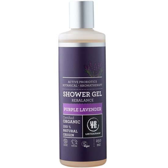 urtekram purple lavender shower gel 250 ml.