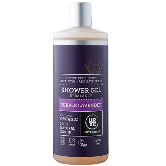 urtekram purple lavender shower gel 500 ml.
