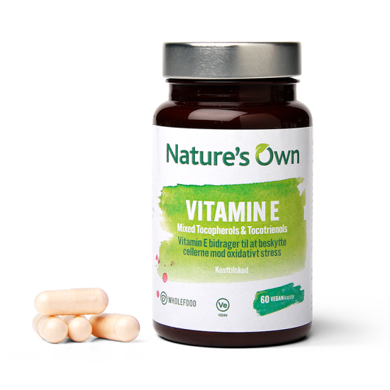 Natures Own Vitamin E - Mixed Tocopherols & Tocotrienols (60 kaps)