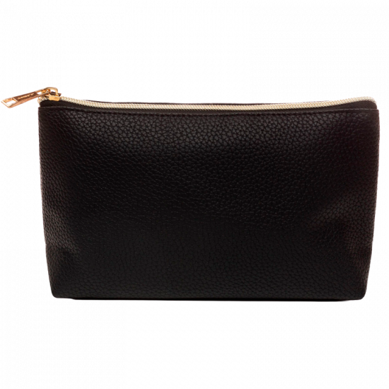 Voyage Siri Small Cosmetic Black Bag Faux Leather (19x13x6 cm)