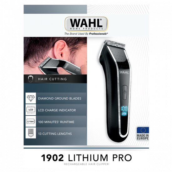 Wahl 1902 Lithium Pro LCD Hårtrimmer