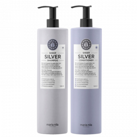 Maria Nila Sheer Silver Shampoo & Conditioner 2x1000 ml.