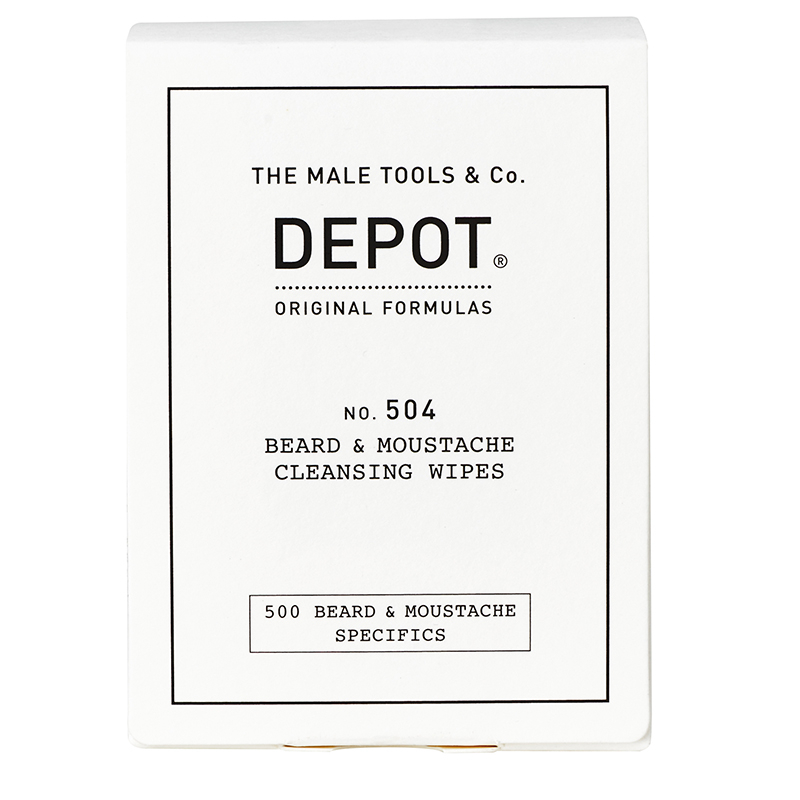 Billede af Depot No. 504 Beard Cleansing Wipes 12 stk.