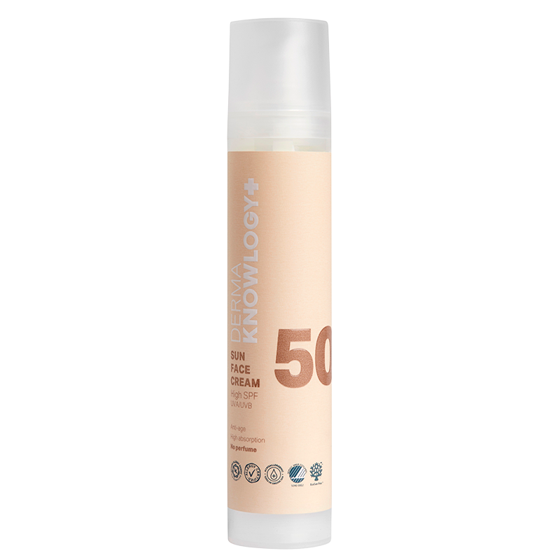 Se DermaKnowlogy Sun Face Cream SPF 50 - 50 ml hos Well.dk
