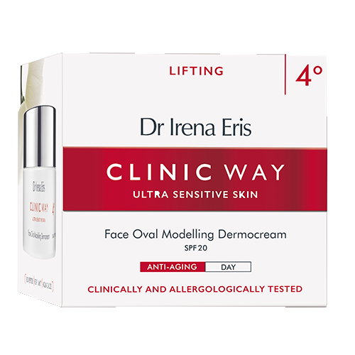 Se Dr. Irena Eris Clinic Way 4 Face Oval Modelling Dermocream SPF20 (50 ml) hos Well.dk