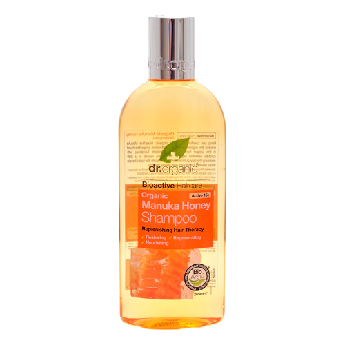 Se Dr. Organic bioactive haircare organic manuka honey shampoo 265ml hos Well.dk