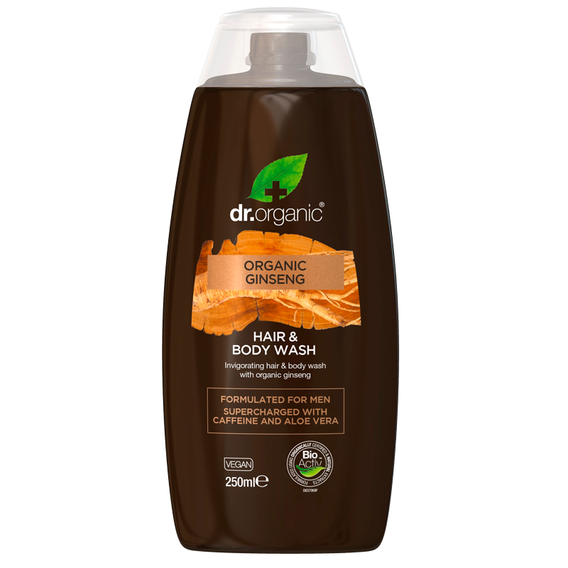 1: Dr. Organic Mens Ginseng Hair & Body Wash (250 ml)