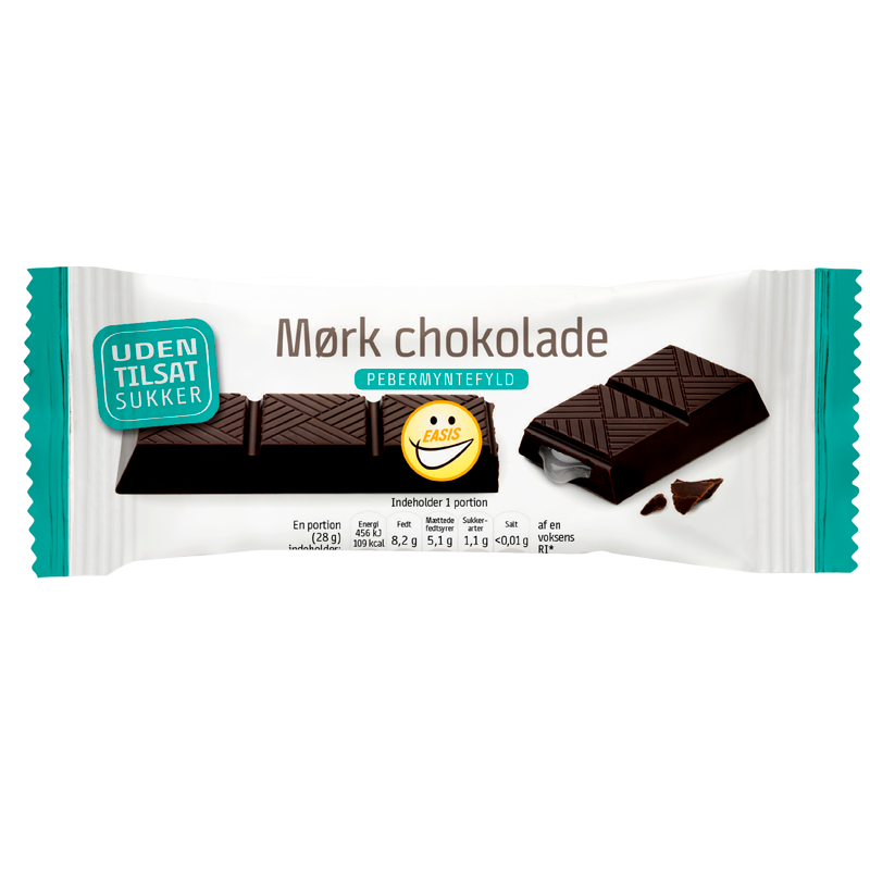 EASIS Mørk Chokoladebar Med Mintfyld (28 g)