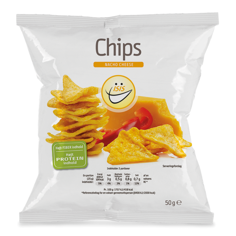 Se EASIS Nacho Cheese Chips (50 gr) hos Well.dk