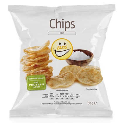 Se EASIS Salt Chips (50 gr) hos Well.dk