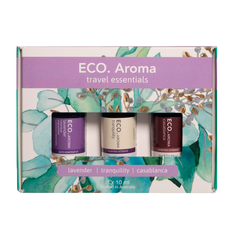 Billede af ECO. Aroma Travel Essentials Aroma Trio - ECO. Lavender, Casablanca, Tranquility (3x10 ml)