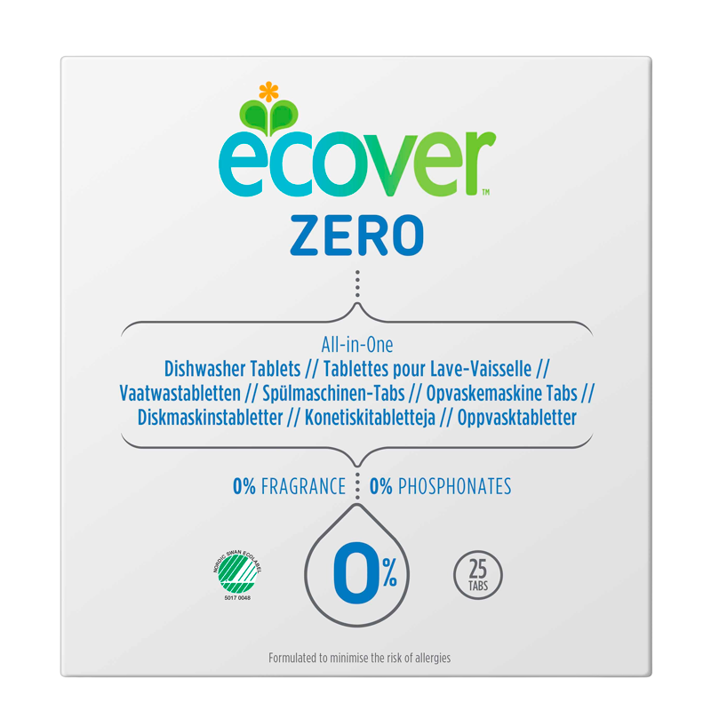 Ecover Opvaske Tabs Zero All-In-One (25 stk)