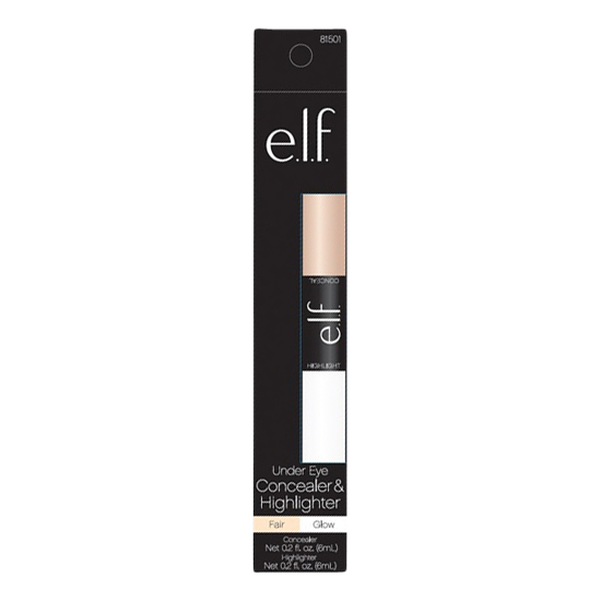 elf makeup Under Eye Concealer & Highlighter Fair/Glow 2x6 ml.