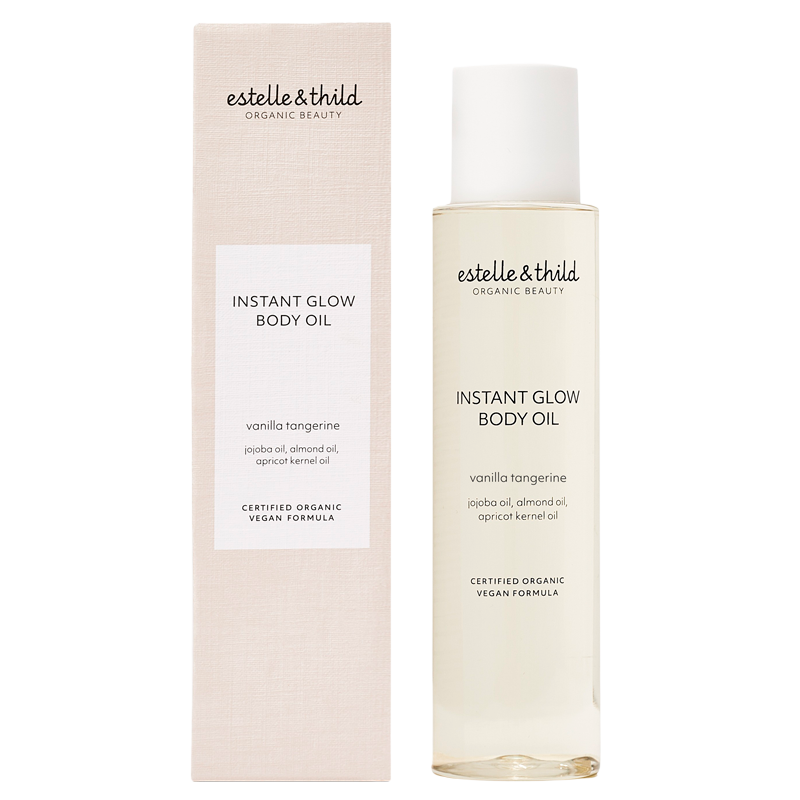 Se Estelle & Thild Vanilla Tangerine Instant Glow Body Oil (100 ml) hos Well.dk