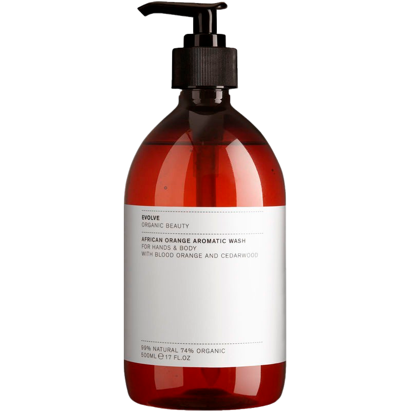 Billede af Evolve Organic Beauty African Orange Aromatic Wash - Economy Size 500 ml.