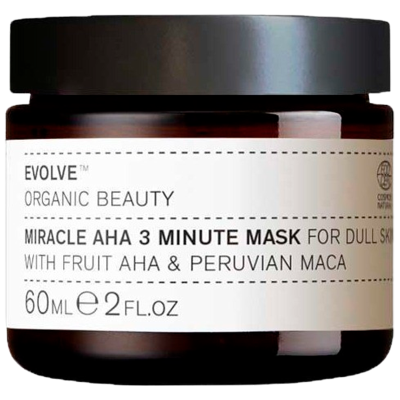 Evolve Organic Beauty Miracle AHA 3 Minute Mask 60 ml.