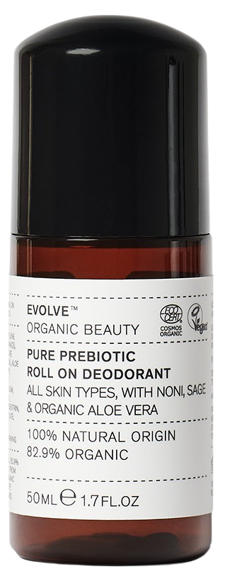 Se Evolve Organic Beauty Pure Prebiotic Roll On Deodorant (50 ml) hos Well.dk