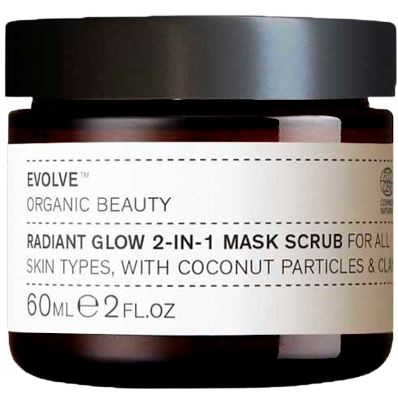 Billede af Evolve Organic Beauty Radiant Glow 2-in-1 Mask Scrub 60 ml.