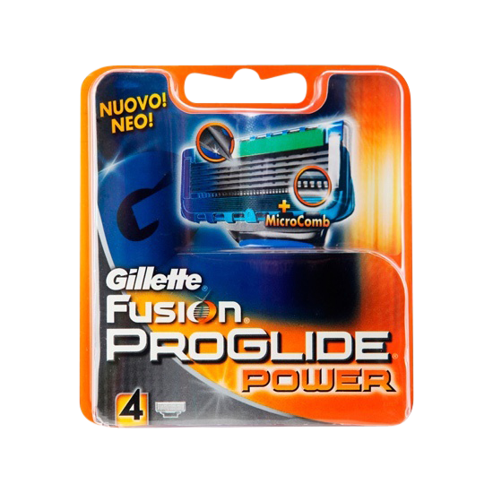 Gillette Fusion Proglide Power Blades 4 stk.