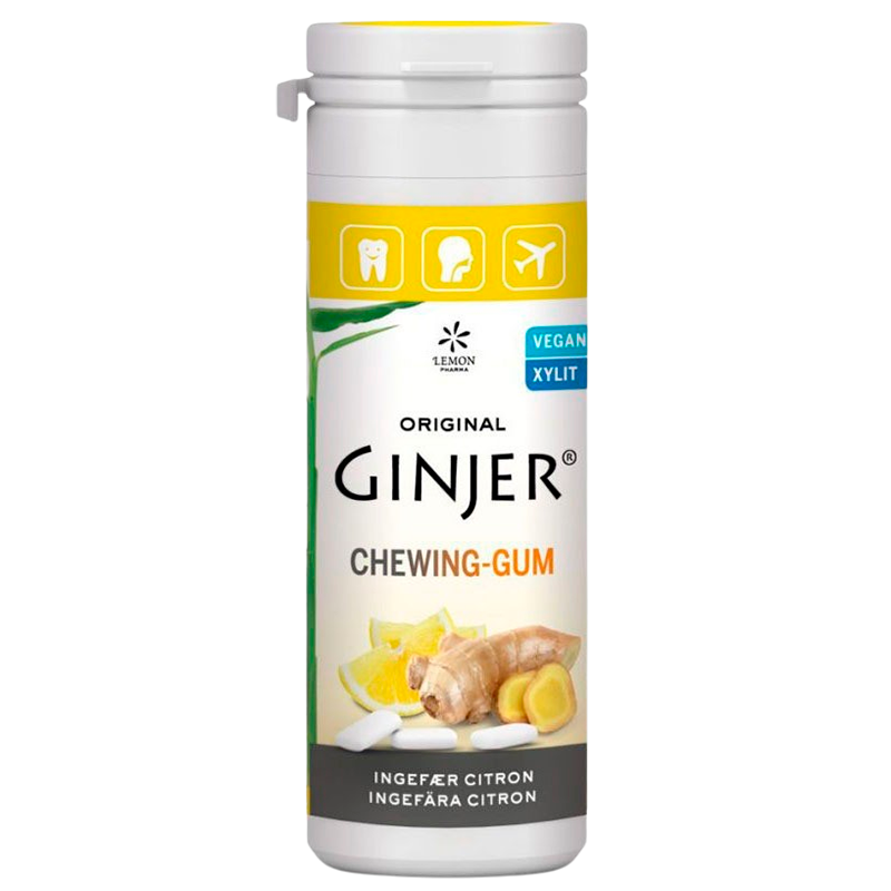 Lime Pharma GINJER® Ingefær CITRON Tyggegummi (30 g)