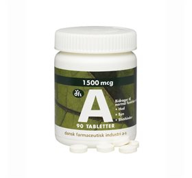 Billede af Grønne Vitaminer A-vitamin 1500 mcg 90 tabletter