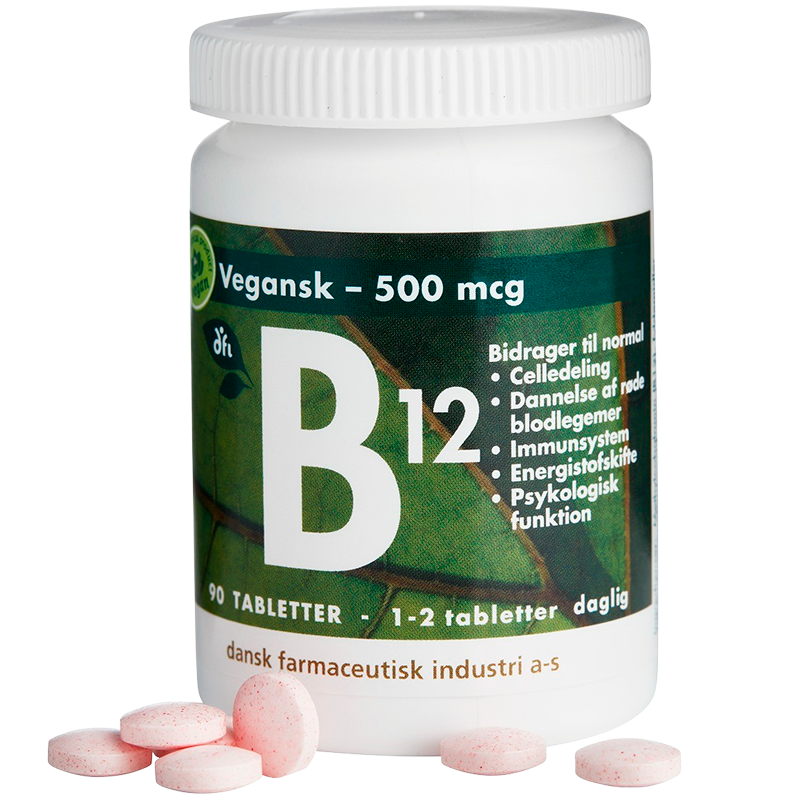 Billede af Grønne Vitaminer B12-vitamin 500 mcg (90 tab)