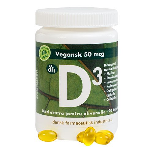 Billede af Grønne Vitaminer D3-vitamin 50 mcg (90 kaps)