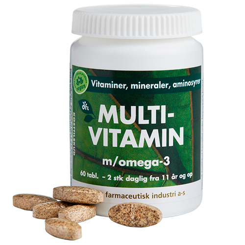 Grønne Vitaminer Multivitamin m/ Omega-3 (60 tabl)