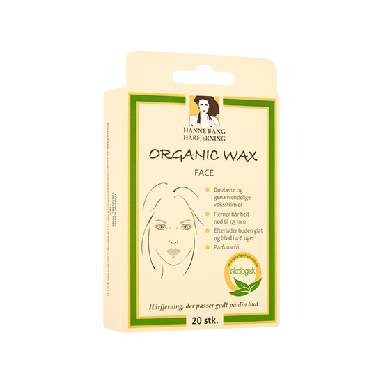 Se Hanne bang hårfjerning organic wax face 20 stk. hos Well.dk