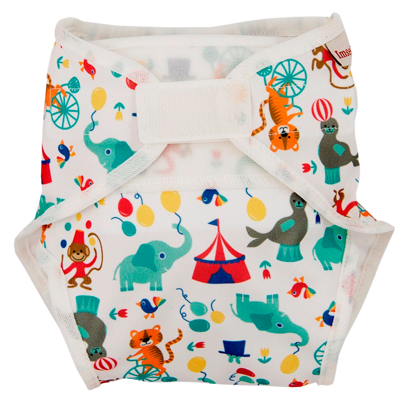 Se ImseVimse One Size Diaper Cover - Circus (1 stk) hos Well.dk